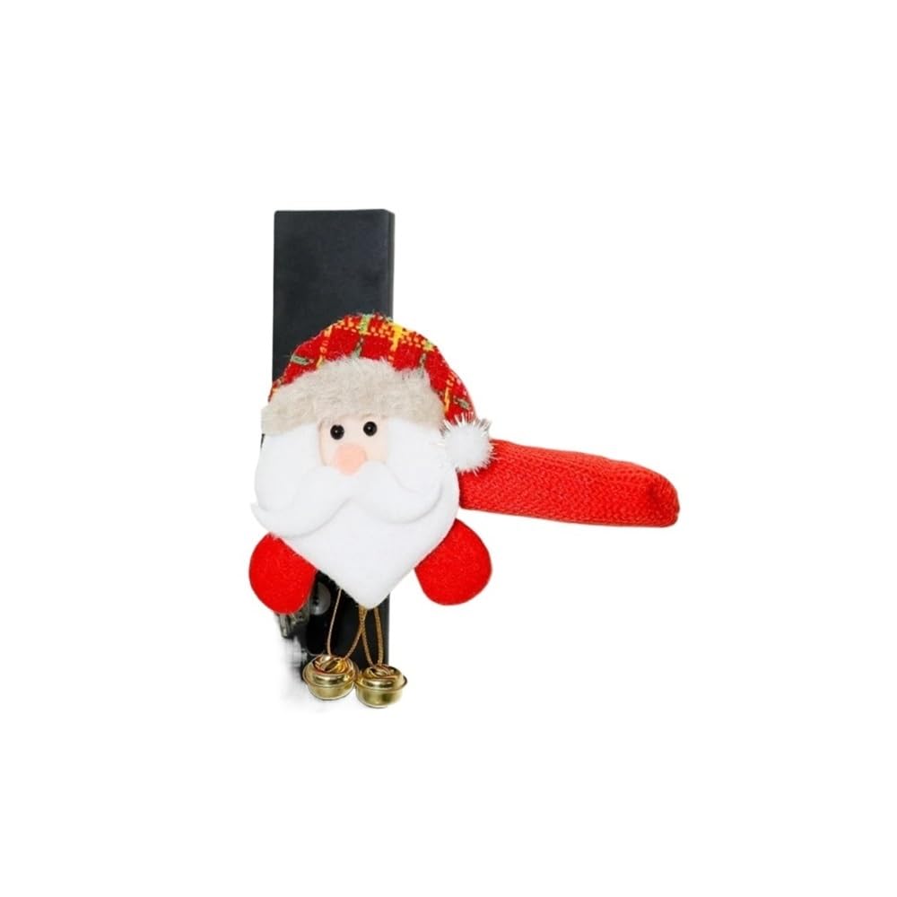 Tianshengqi A Door Covers Protectors Decoration Cartoon Sant Claus With Bells Handle Gloves Home Ccessories Protector(A)