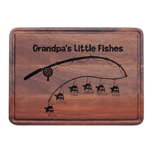 Tabla de cortar rectangular de madera personalizada miniatura 1