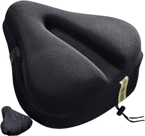 Antik 2000 Funda de gel para sillín de bicicleta con bandas reflectantes y cubierta para la lluvia