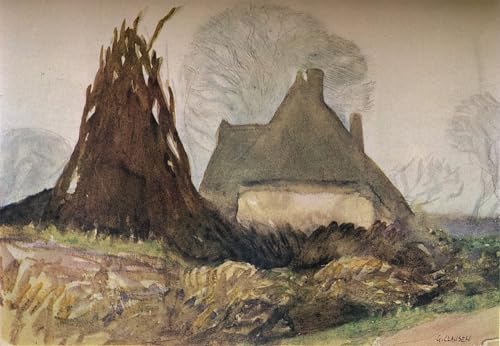 Toile Woodmans Cottage George Clausen pour la décoration murale du salon
