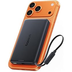 Baseus Picogo AM52 MagSafe Power Bank, Qi2.2 25W 10,000mAh Magnetic Portable Charger, 0.6