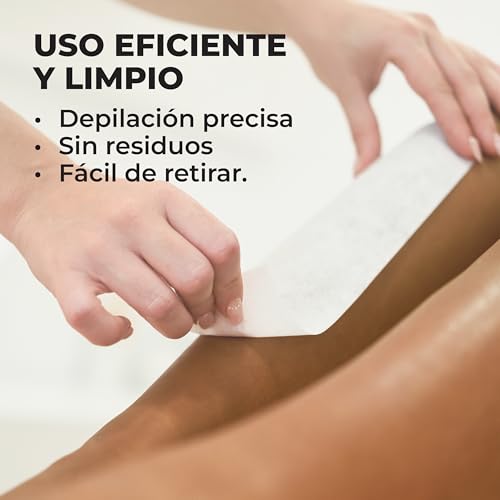 1 Rollo de Bandas Depilatorias TNT 7 cm x 100 metros - Rollo para Depilación con Cera - Apto para Uso Profesional en Centros de Belleza y Estética - imagen 5