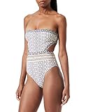 Women'secret Trikini Trikini Kenya Bikini para Mujer, Ecru Print, M