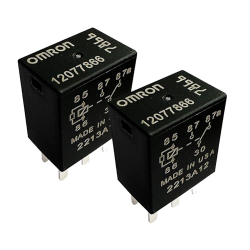 2Pcs 12077866 35A 12VDC 5-pin Automotive Relay - Replacement for Relay 5810-0202, 7866，Compatible with Buick,Cadillac, Chevrolet, GMC