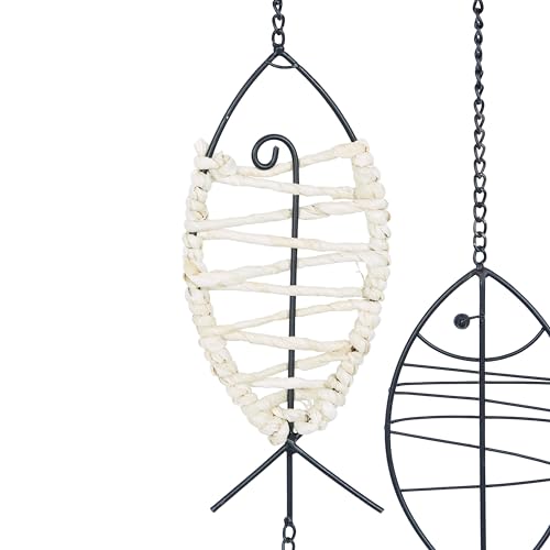 Deco 79 91830 Metal Fish Home Wall Decor Indoor Outdoor Wire Wall Sculpture thumb #1