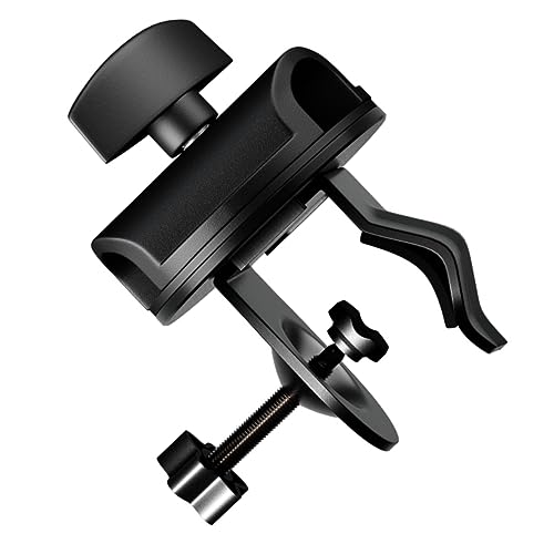 Yardwe Microphone Boom Arm Desk Mount Clamp with Rotating Ergonomic Knob Height for Handheld Microphones for Recording Studios Live Music Events and Stage