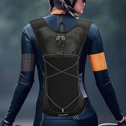 Sac dos hydratation leger nylon avec bandes reflechissantes - 6