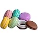 Coolrunner 6PCS Giant Macaron Case, Macaron Jewelry Box, Macaron Cute Pill Box, Colorful Macaron Jewelry Storage Box, Shape Storage Box Candy Cute Pill Organizer Case Container