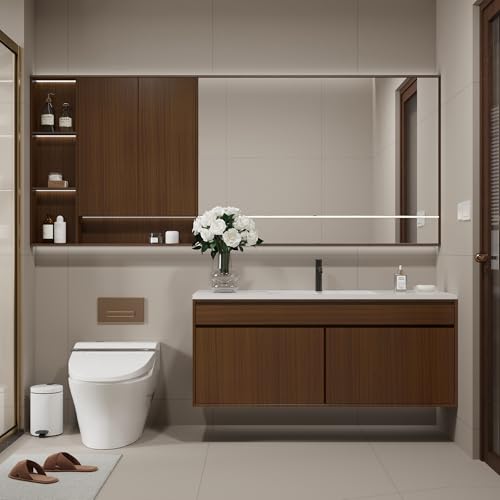 JSEVEM 16"×118" Dark Brown Wood Grain Contact Paper Walnut Peel and Stick Wallpaper Self Adhesive Removable Vinyl Wrap Thick Waterproof Wall Paper for Countertops Kitchen Cabinet Shelf Table by JSEVEM - Used condition - Image 7