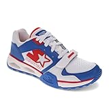 Starter Mens Team Trainer 92 Lowtop Casual Sneaker, White/Blue, 8.5