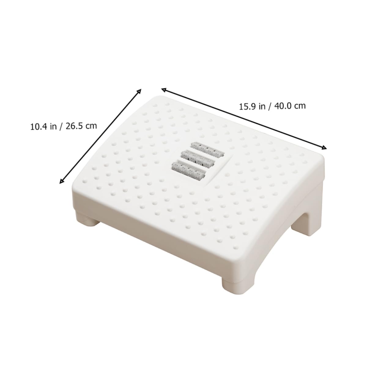 ERINGOGO Portable Foot Stool for Home Office Toilet Seat Step Stool Roller Massager Lightweight Foot Support Rest