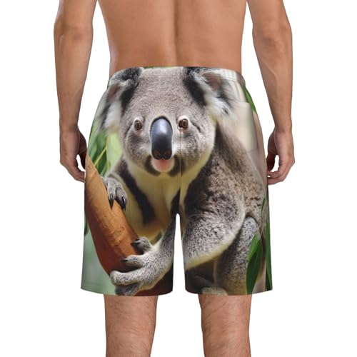 Mens Swim Trunks Quick Dry Board Shorts with Pocket Men Swim Shorts Cute Koala Beach Bathing Suits2