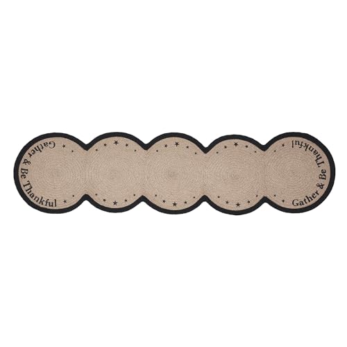 VHC-Brands-Harvest-Blessings-Stencil-Gather-Be-Thankful-Table-Runner-12×48-Braided-Cotton-Kitchen-Dining-Table-Holiday-Decoration-Decor-for-Fall-and-Thanksgiving VHC Brands Harvest Blessings Stencil Gather Be Thankful Table Runner 12×48 Braided Cotton Kitchen Dining Table Holiday Decoration Decor for Fall and Thanksgiving