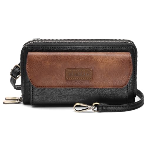 Image of SENDEFN Small Crossbody Phone Purses for Women Vegan Leather Crossbody Bags Shoulder Handbags