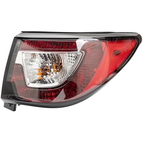 MiKaFex Tail Light Assembly Compatible With 2013-2017 Chevy Traverse Right Passenger Side Rear Brake Lamps Rear Brake Lamps With Bulb Inside and wiring harness Replace# 84266020 23301757 GM2805112 Cover