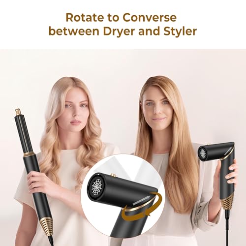 Image of Blow Dryer Brush 5 in 1,Negative Ionic Magic Hair Styler,Hair Dryer Brush with Detachable Air Styler,Hot Air Brush for Women Volumizer,Straightener,Drying