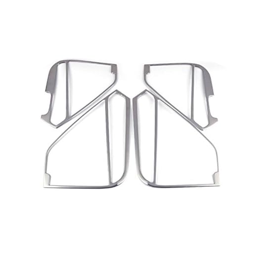 HIGH FLYING - Para Tiguan II 2016-2020 Acero Inoxidable Altavoz Molduras Interiores Cromado 4 piezas