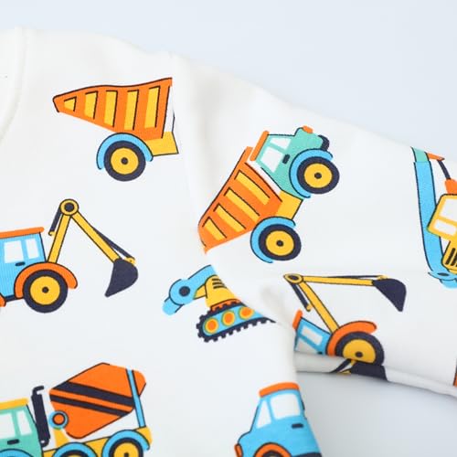 Toddler Boys Cotton Sweatshirt Dinosaur Pullover Sweater Long Sleeve Crewneck Tops Tee 2-7T4