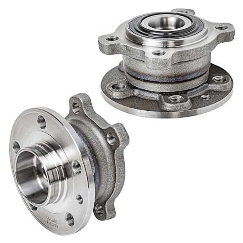 Image of Detroit Axle - AWD Rear Wheel Bearing Hubs for Volvo XC70 S80 V60 S60 Cross Country, 2 Wheel Bearing Hubs Assembly Set Replacement, Pair Hubs