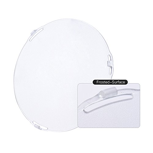 Image of Andoer Photo Studio Portable 18.5cm Frosted-Surface Diffuser Plate for Bowens Mount 7 inch Standard Reflector Lamp Shade