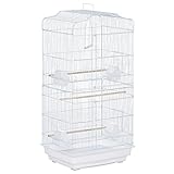 ACCESIBLE: Tiene 2 tipos de puertas en la parte delantera, uno más grande para un acceso general a la jaula y que tus pájaros puedan entrar y salir cómodamente, y otro de más pequeña, para acceder directamente a los cuencos de comida y agua