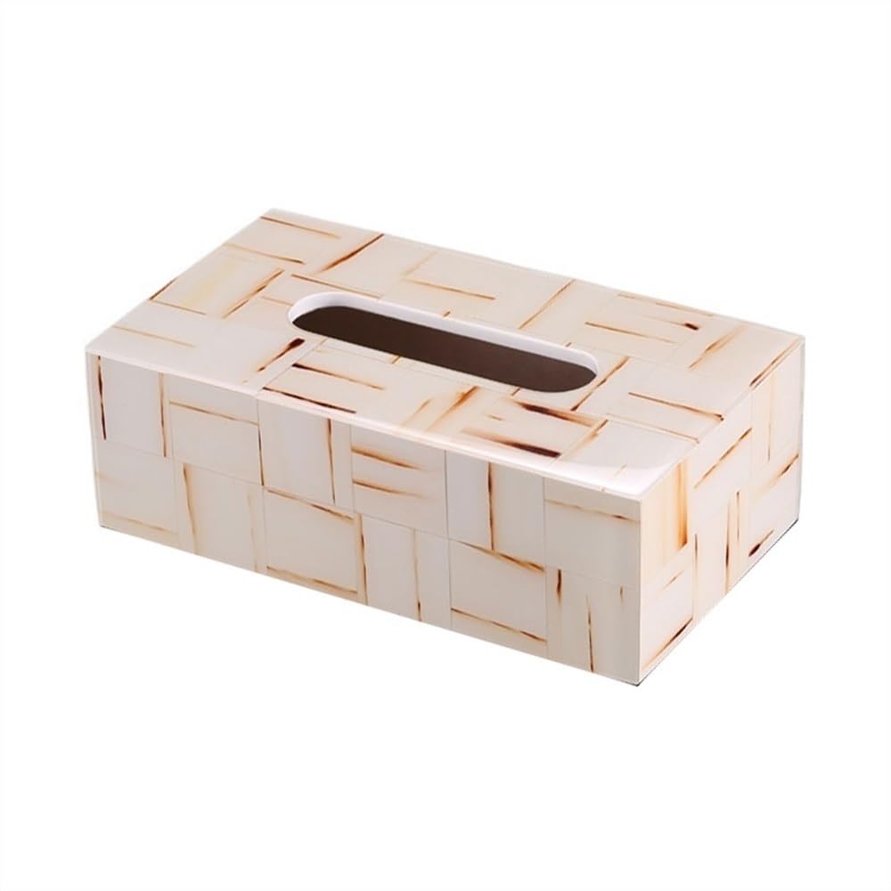 Tissue Case Light Luxury Style Household Living Room Drawer Box European Fashion Napkin Creative Personality White Tissue Tissue Dispenser