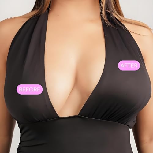 Image of DEPOVOR Double-Sided Adhesive Bra Inserts, Large Size Lightly Padded for D+ Cups, Reusable Lifting Enhancers for Large Busts