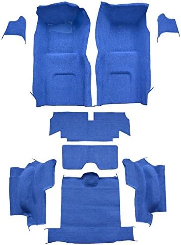 ACC Automotive Carpet Compatible with 1965 to 1966 Chevrolet Corvette, Convertible, Complete Kit (552-Bright Blue 80-20 Loop)