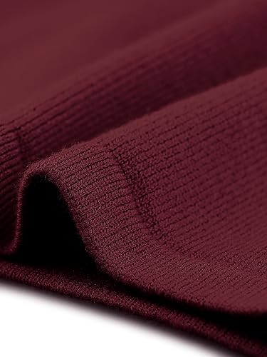 Image of Agnes Orinda Plus Size Knit Tops for Women Wrap V Neck Criss Cross Long Sleeve Asymmetrical Sweater