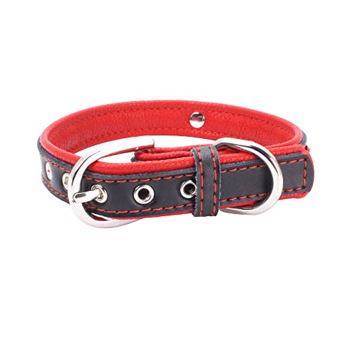 haoyueer Braided Soft Padded Genuine Leather Dog Collar, Rhinestone Crown & Stylish Braided Dog Collar - Image 3