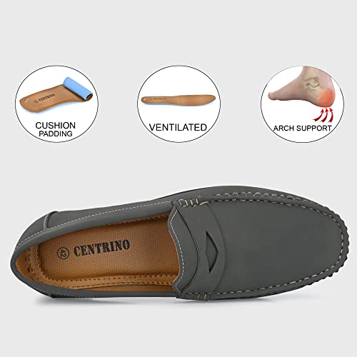 Image of Centrino Slip-On Formal Shoes for Men | Leather Shoes for Man Stylish | Cushioned Insole | Lightweight Comfortable | Mens Formal Shoes for Office Business Professional & Casual Mens Shoes (2813)