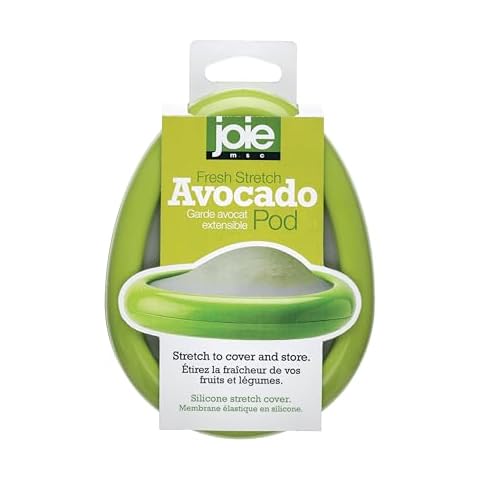 Joie Avocado Food Saver Stretch Pod, Silicone, One Size, Green, 1 Count Cover