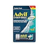 Advil Liqui-Gels minis Pain Reliever and Fever Reducer, Pain Medicine for Adults with Ibuprofen 200mg for Pain Relief - 8 Liquid Filled Capsules