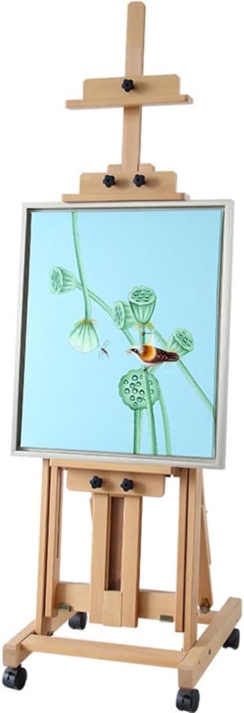 HBJWOV Painting Oil Painting Floor Wooden Easel Lift Folding Oil Painting Fe Wooden Painting Shelf