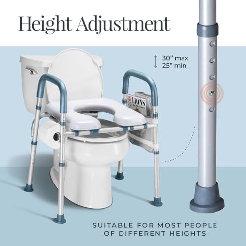 Toilet-Seat-Risers-For-Seniors-Width-and-Height-Adjustable-Raised-Toilet-Seat-With-handles-for-Elderly-Handicap-Elevated-Pregnant-Fit-Any-Toilet-Toilet-Seat-Riser-Heavy-Duty-Up-To-400lbs Toilet Seat Risers For Seniors Width and Height Adjustable Raised Toilet Seat With handles for Elderly Handicap Elevated Pregnant Fit Any Toilet Toilet Seat Riser Heavy Duty Up To 400lbs