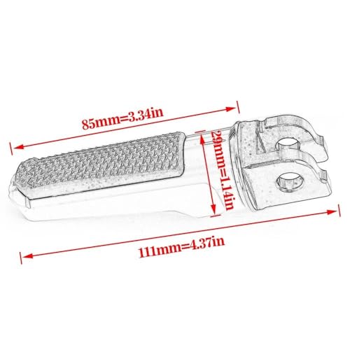 Repose pied moto avant argent pour Honda CB650R CB125R CB300R CB1000R - 8