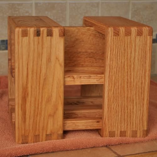 Soporte para Botellas de Vino de Madera 9x9x11 pulgadas miniatura 5