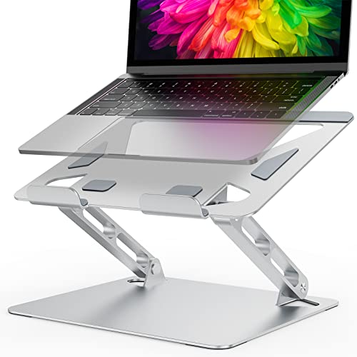 Laptop Stand Adjustable, Folding Computer Stand, Ergonomic Adjustable Notebook Stand, Laptop Lifter Stand, Riser Holder Computer Stand Compatible with 10