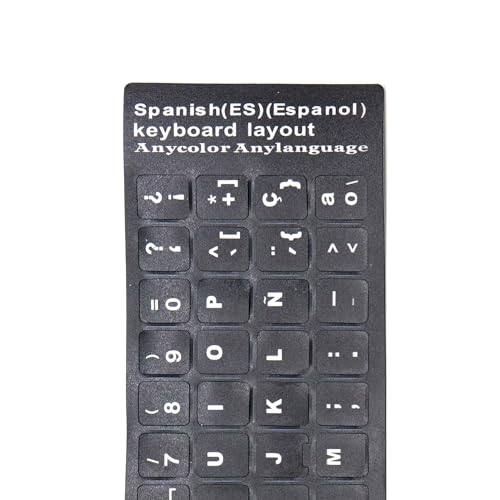 Autocollants pour clavier espagnol [SP] QWERTY conversion PC portable 13x11mm - 2