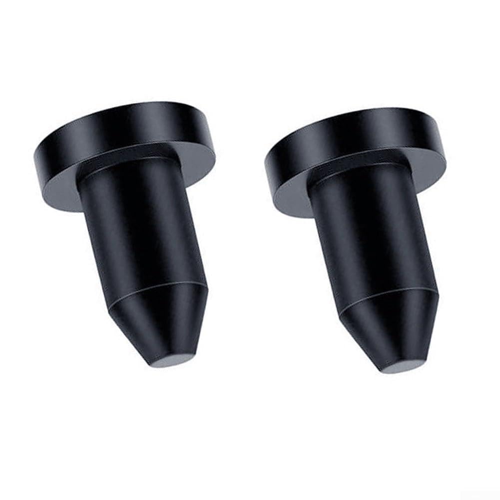 Eawfgtuw Paquete de 2 tapones de goma para agujeros de drenaje para barco de pesca en canoa, pieza de repuesto, sello de cubierta de agujero negro, 31 x 22 mm de diámetro, 12 mm