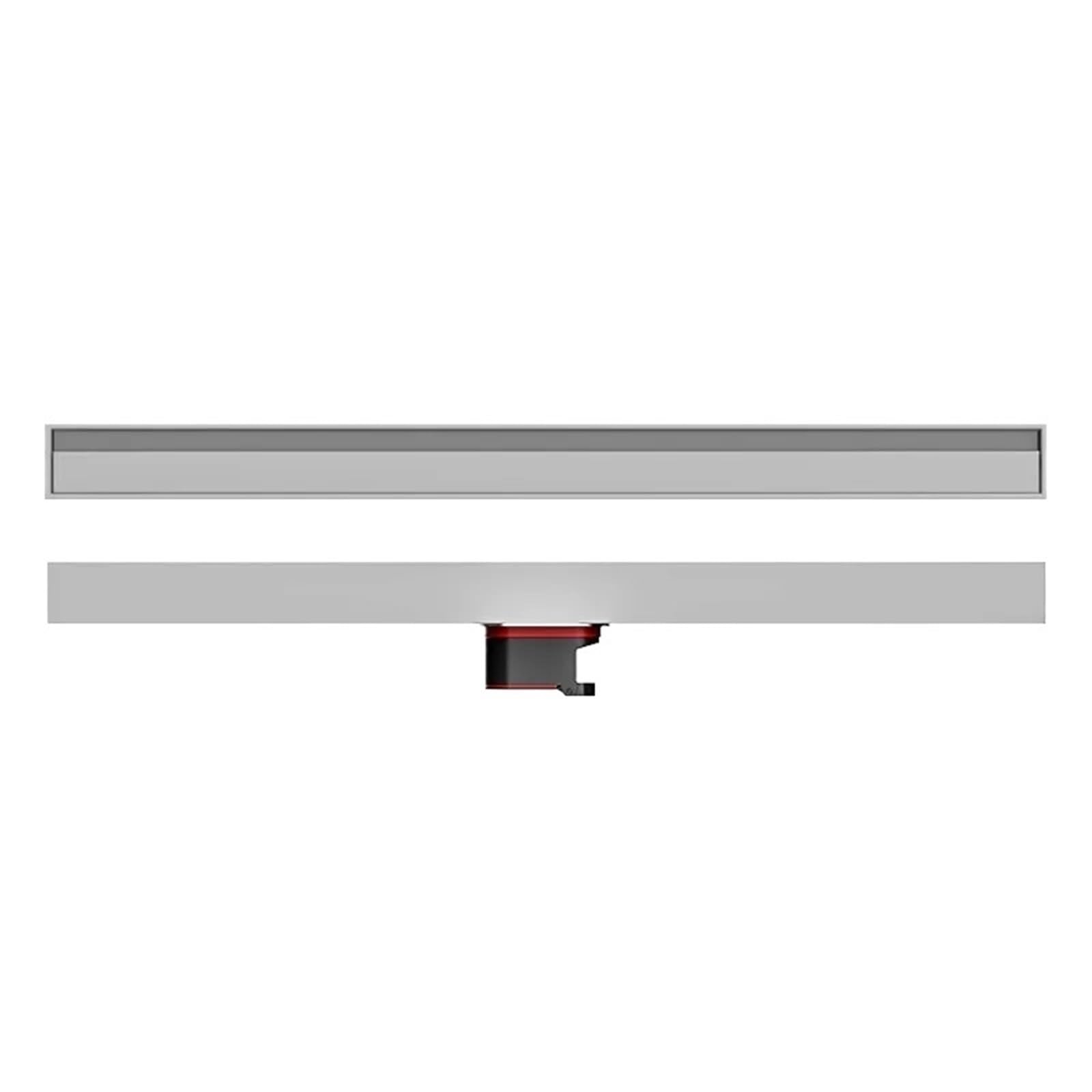 Canale Doccia Scarico for doccia lineare ultra stretto da 3,2 cm Drenaggio rapido invisibile minimalista a pavimento in acciaio inossidabile