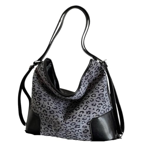 Image of y2k Cheetah Handbags for Women, Hobo Bag Cheetah Print Ladies Chic Shoulder Bags Tote Bag Leopard Print Large Crossbody