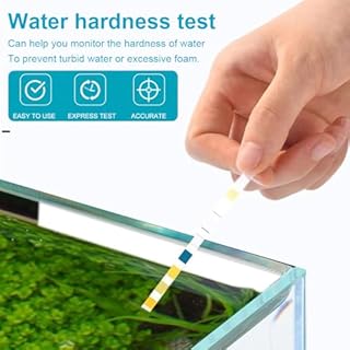 OHREN Set di 50 strisce reattive, kit durezza acqua, misuratore durezza acqua, test addolcitore, kit analisi acqua potabile, acqua acquario, durezza totale