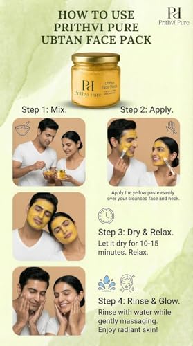 Image of Neem & Ubtan Multani Mitti Combo Pack | 200g Each | 100% Organic Fuller's Earth for Face, Hair & Skin | Natural Acne Control, Oil Control & Glow Face Pack