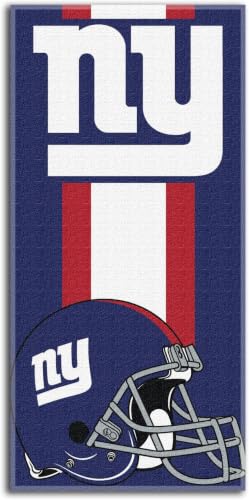 Image of NORTHWEST NFL New York Giants Unisex-Adult Beach Towel, 30 inch x 60 inch, Cotton,Zone Read (Pack of 6)