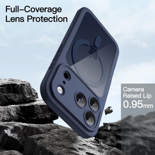 Image of JETech Case for iPhone 17 Pro, 360 Protection, Deep Blue