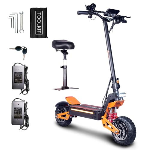 Toursor X5 Electric Scooter - 5000W Motor, 40 MPH Top Speed, 50 Mile Range