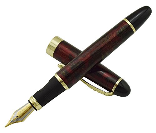 Jinhao, 450 Pluma Estilográfica, Punta Media., color Flash Red 1