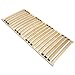 Produktbild WOODRAM Lattenrost Basic-Frame 120x200cm für Bett I Hochwertiger Bettgestell 20 Gebogene Birken I Lattenroste Holzlatten Klappbar Bestimmt für Feder- sowie Schaummatratzen. (Single, 120x200)
