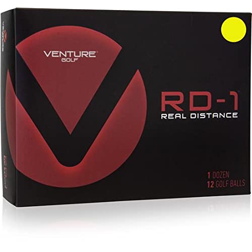 Venture Golf RD-1 Yellow Personalized Golf Balls